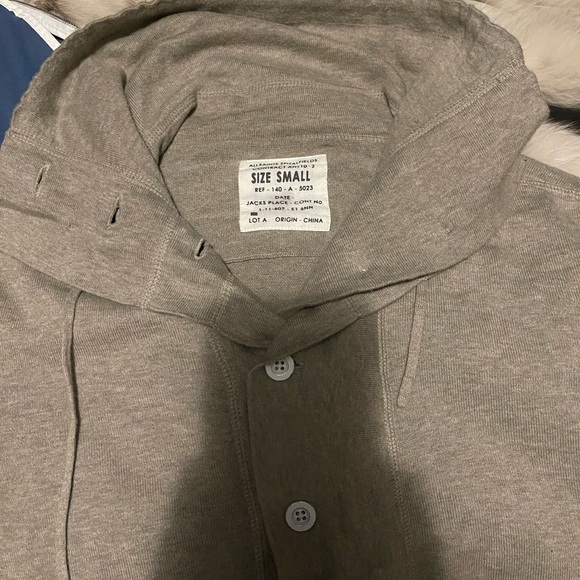 All Saints Taupe Hoodie Sweater - Picture 4 of 6
